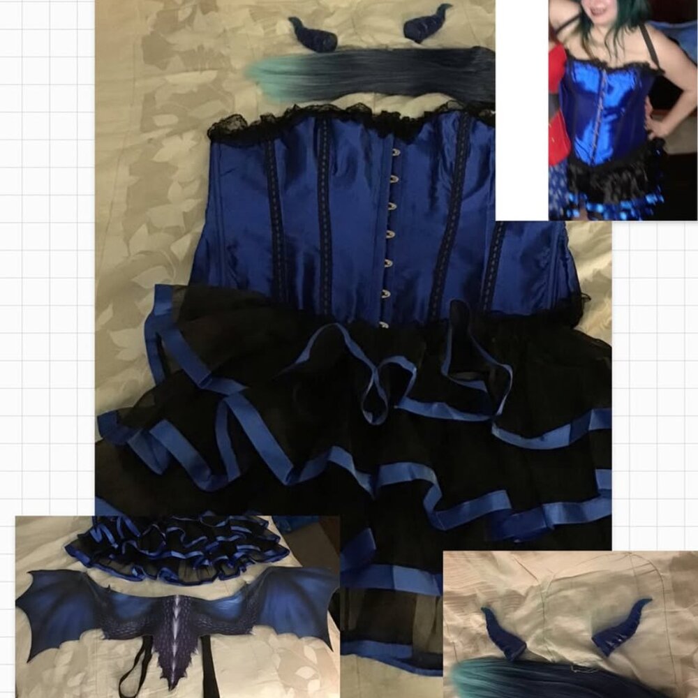 Visceron / Blue Dragon / White walker Game of thrones costume XL Adult Female